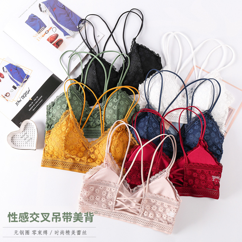 Lace Bralette Set - 3D seksowna bielizna bezszwowy sportowy biustonosz