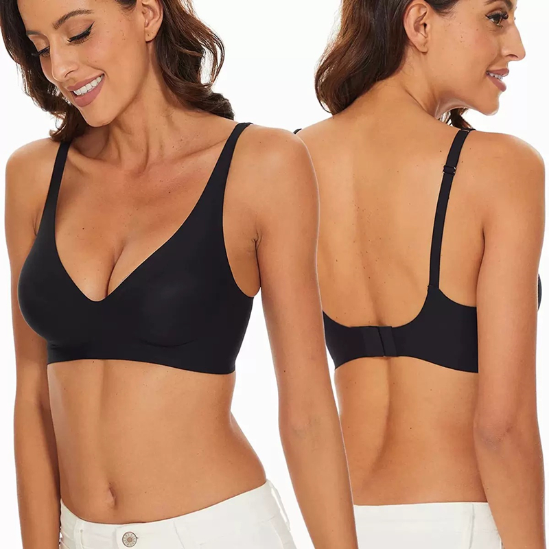 Seksowny Bezszwowy Biustonosz  – Plunge Bra Push Up recenzja i cena