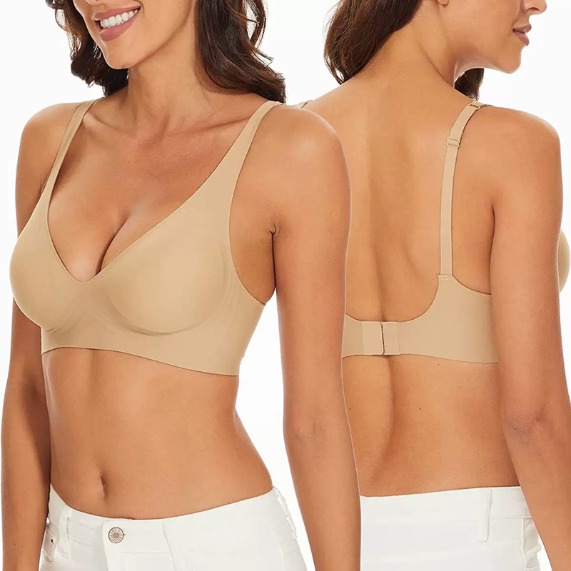 Seksowny Bezszwowy Biustonosz  – Plunge Bra Push Up recenzja i cena