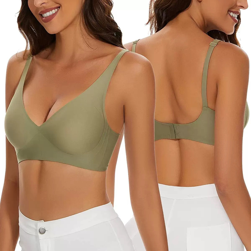 Seksowny Bezszwowy Biustonosz  – Plunge Bra Push Up recenzja i cena